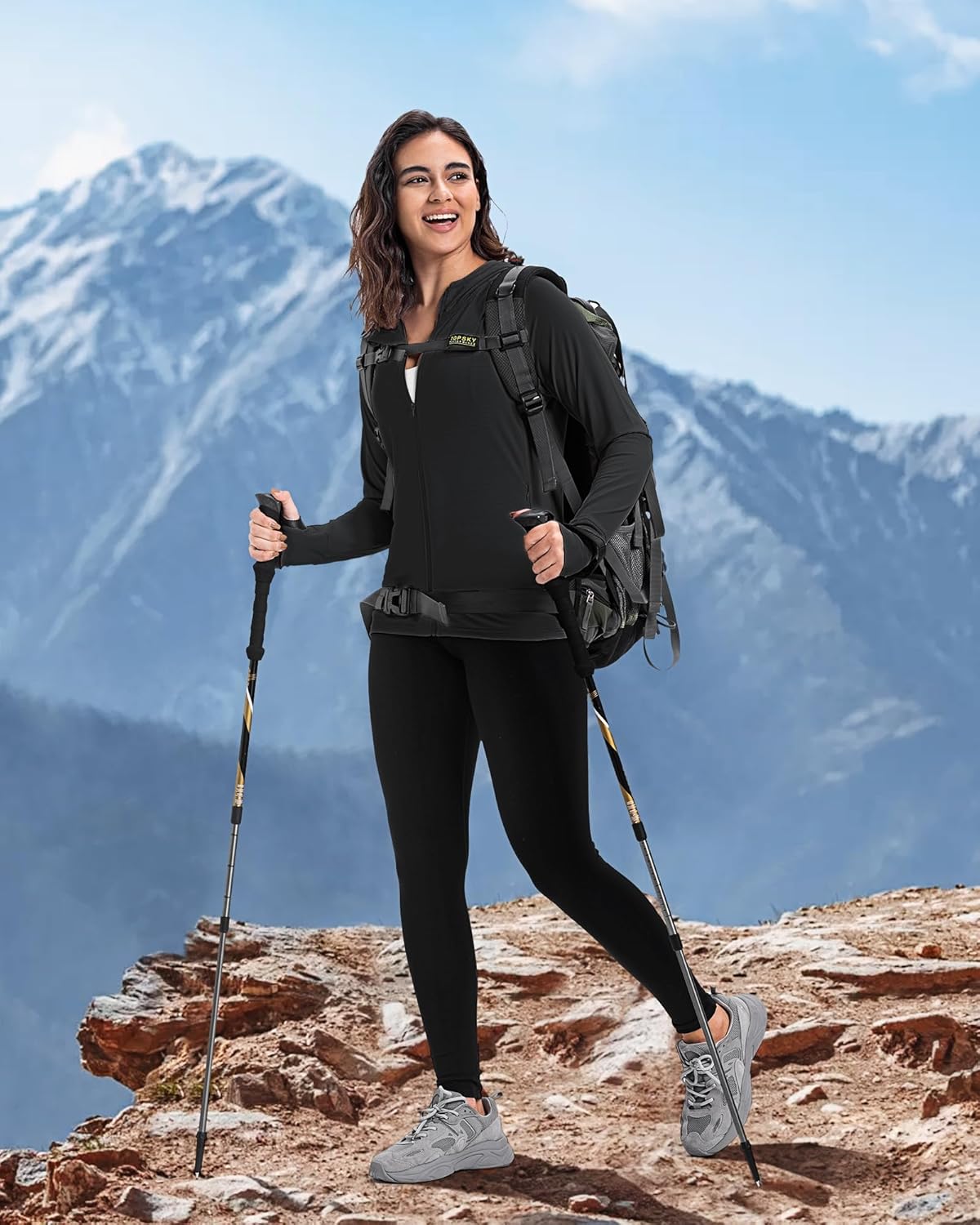 33,000ft Women's UPF 50+ Sun Protection Jacket - Lightweight Long Sleeve Hoodie for Hiking & Running