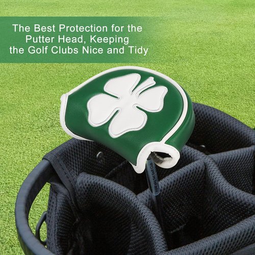 GonaFit Golf Half Mallet Putter Cover Magnetic Half Mallet Headvover Mid Mallet Putter Headcover for Odyssey,Scotty Cameron,Taylormade, Ping, Cleveland,etc