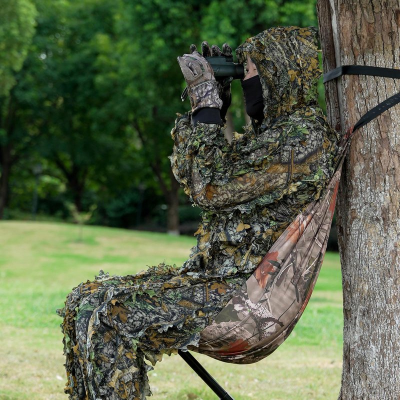 ZAIXIA Camo Tree Chair Hammock Seat Hunting Chair Portable and Light Weight Camping Stool on Tree (Double-Sided)