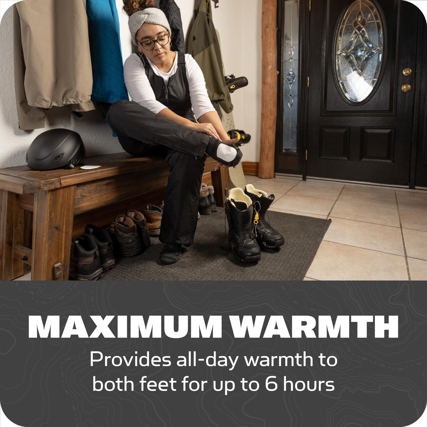 Yaktrax Geothermal Toe Warmers 10 Count - Air-Activated, Up to 6 Hours of Heat - Compact Warmth for Outdoor Activities, Winter Sports, and Cold-Weather Comfort