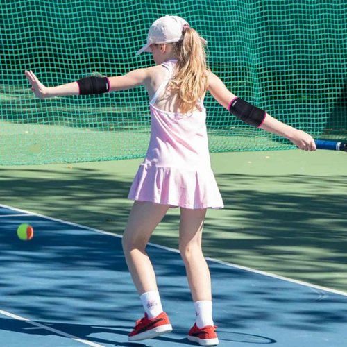 YEEKORO Kids Elbow Brace Arm Sleeve, Adjustable Sport Elbow Protector Breathable Elbow Sleeve with Double Magic Stick Compression Elbow Sleeve Elbow Support for Tennis Football Cycling Golf Basketball