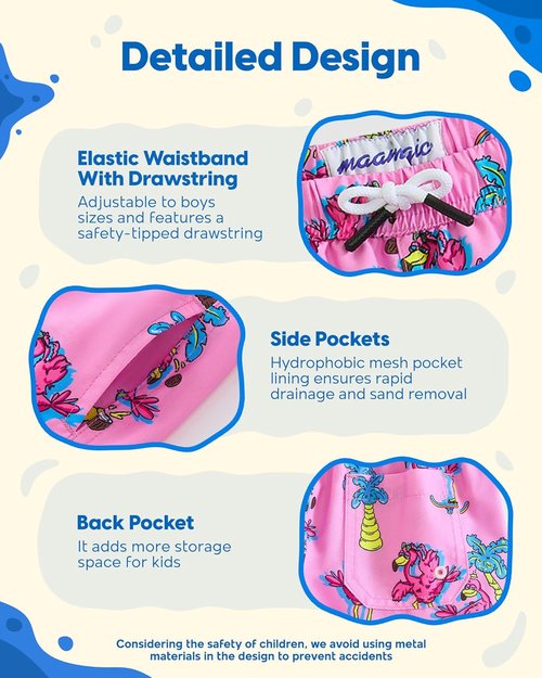 Maamgic Boys Swim Trunks - Stylish Toddler Bathing Suit with Quick-Dry Fabric | Perfect for Summer Fun