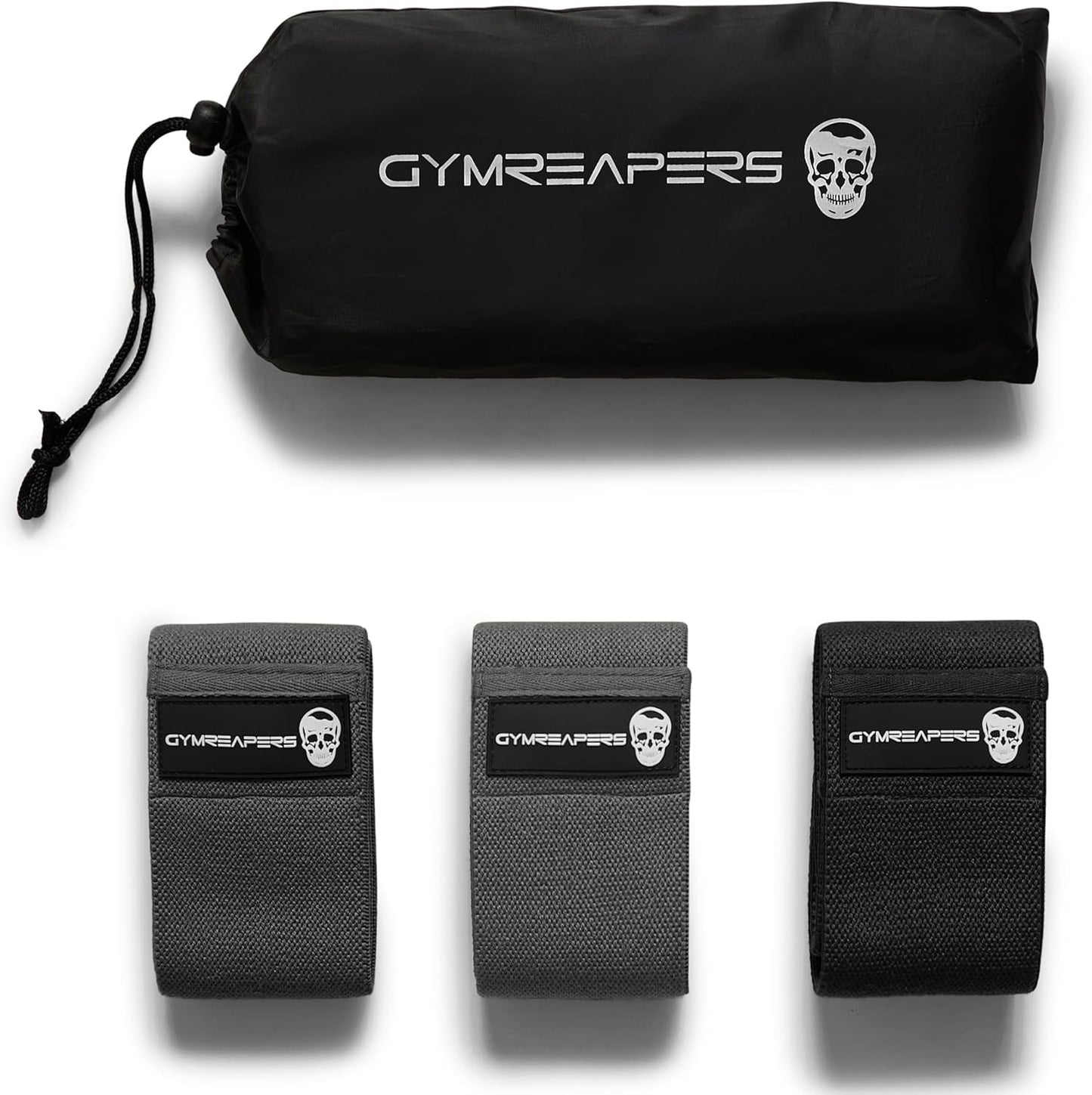Skiennix Hip Bands for Booty Workouts - Non-Slip Fabric Resistance Band Set with 3 Levels for Men & Women