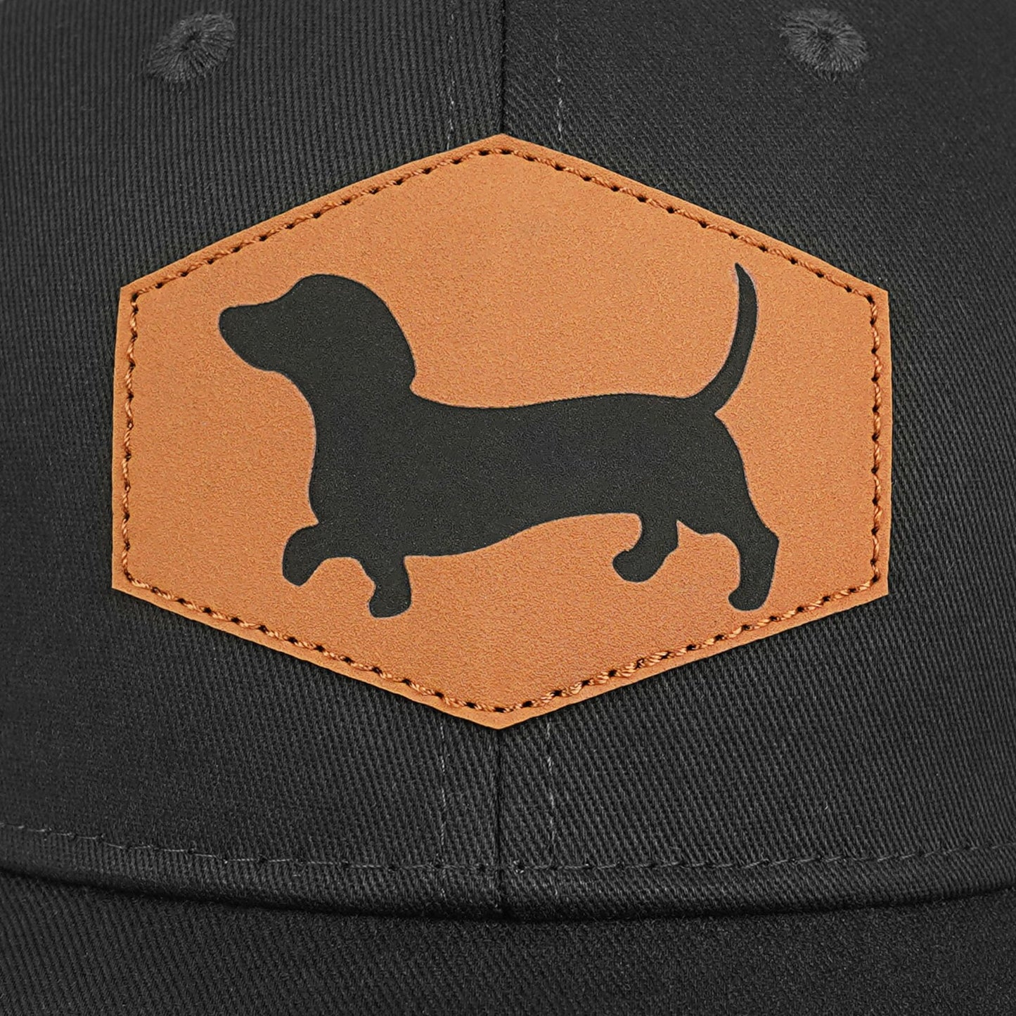 Lussues Nee Dachshund Baseball Cap for Dog Lovers,Adjustable Baseball Hats for Men Women Black