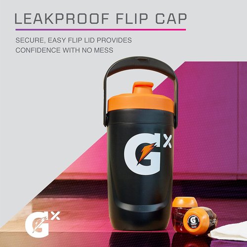 Gatorade Gx Performance Jug - 64oz Leakproof Design with Non-Slip Grip for Athletes - Red