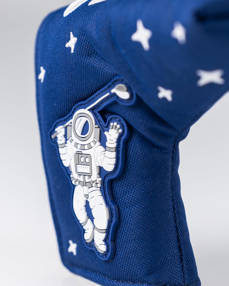 Pins & Aces NASA Head Cover - Premium, Hand-Made Leather Headcover - NASA Space Shuttle, Tour Quality Golf Club Cover - Style and Customize You Golf Bag (Mallet)