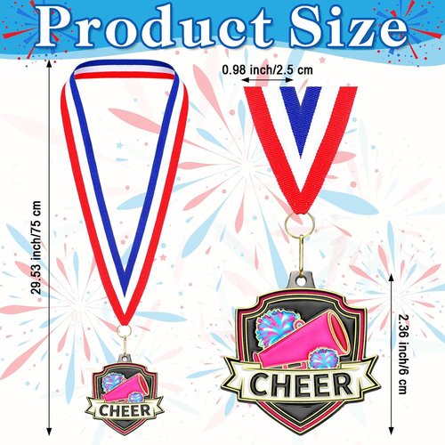 Bulk Sports Medals - 10/20/30/40 Pcs Award Medals with Neck Ribbons | 2.4 Inch Winner Trophy for Tournaments