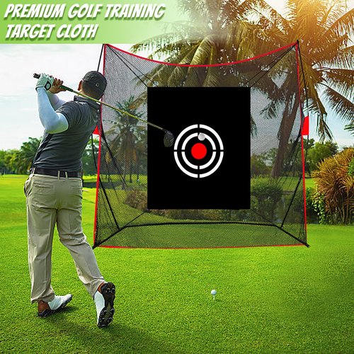 KAIDIDA Golf Target Hitting Cloth - 5 X 4 FT Black Portable Foldable Easy Setup for Indoor Outdoor Backyard Practice Training Aid Beginners Men Father Gift