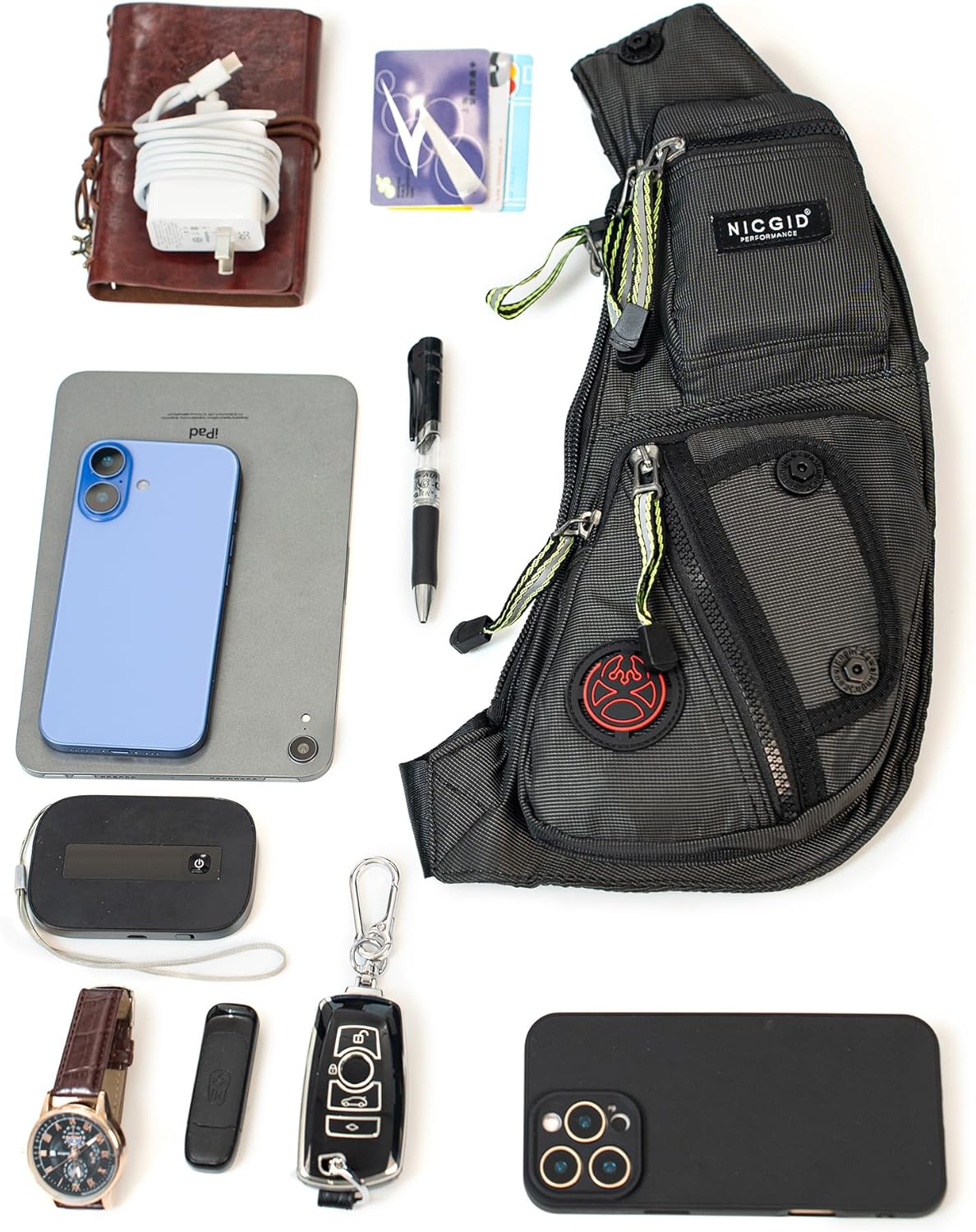 NICGID Sling Bag - Versatile Crossbody Backpack for Men & Women | Casual Daypack in Stylish Design