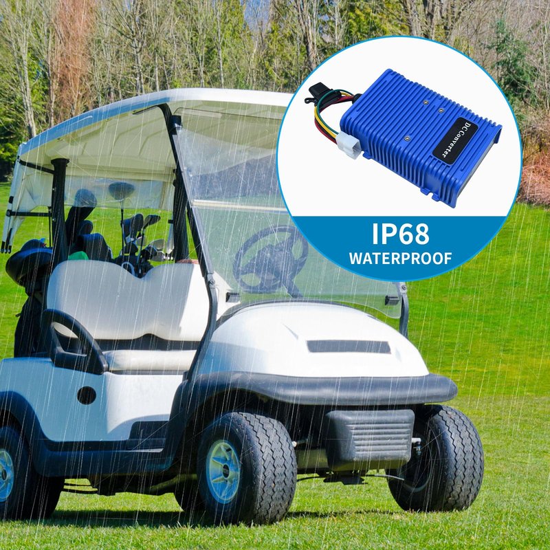 360W 30A Golf Cart Voltage Regulator Converter 48V 36V to 12V Converter Regulator DC Power Reducer Compatible with EZGO Club Car
