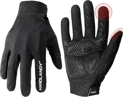 HANDLANDY Motorcycle Gloves - Breathable Touchscreen Tactical Riding Gloves for Men & Women | Perfect for Cycling & Climbing
