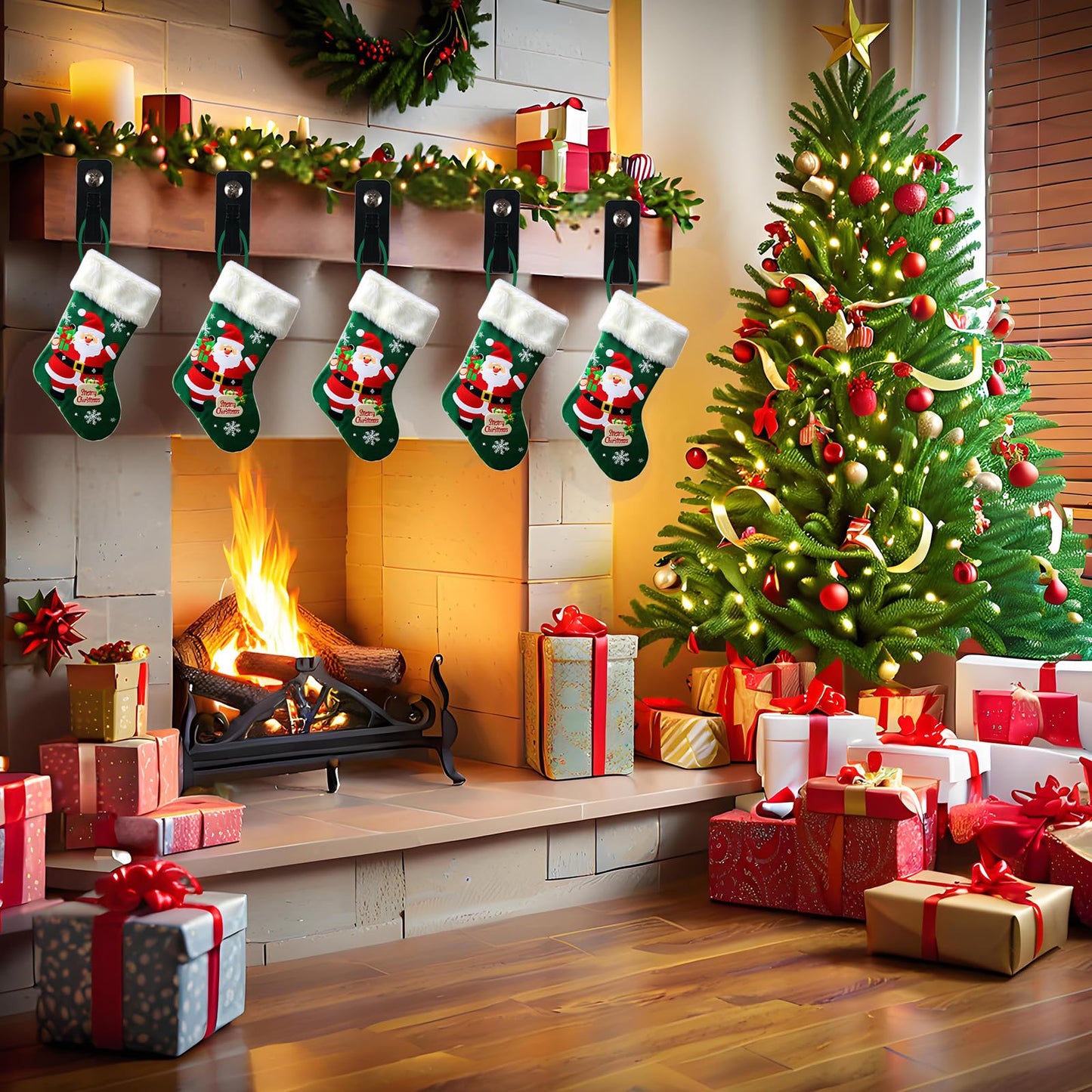 glowhitch Light Hooks for Outdoor String Lights Heavy Duty Christmas Light Clips, Patio Hooks for Outside Garage, Holiday Party, and Year-Round Decor