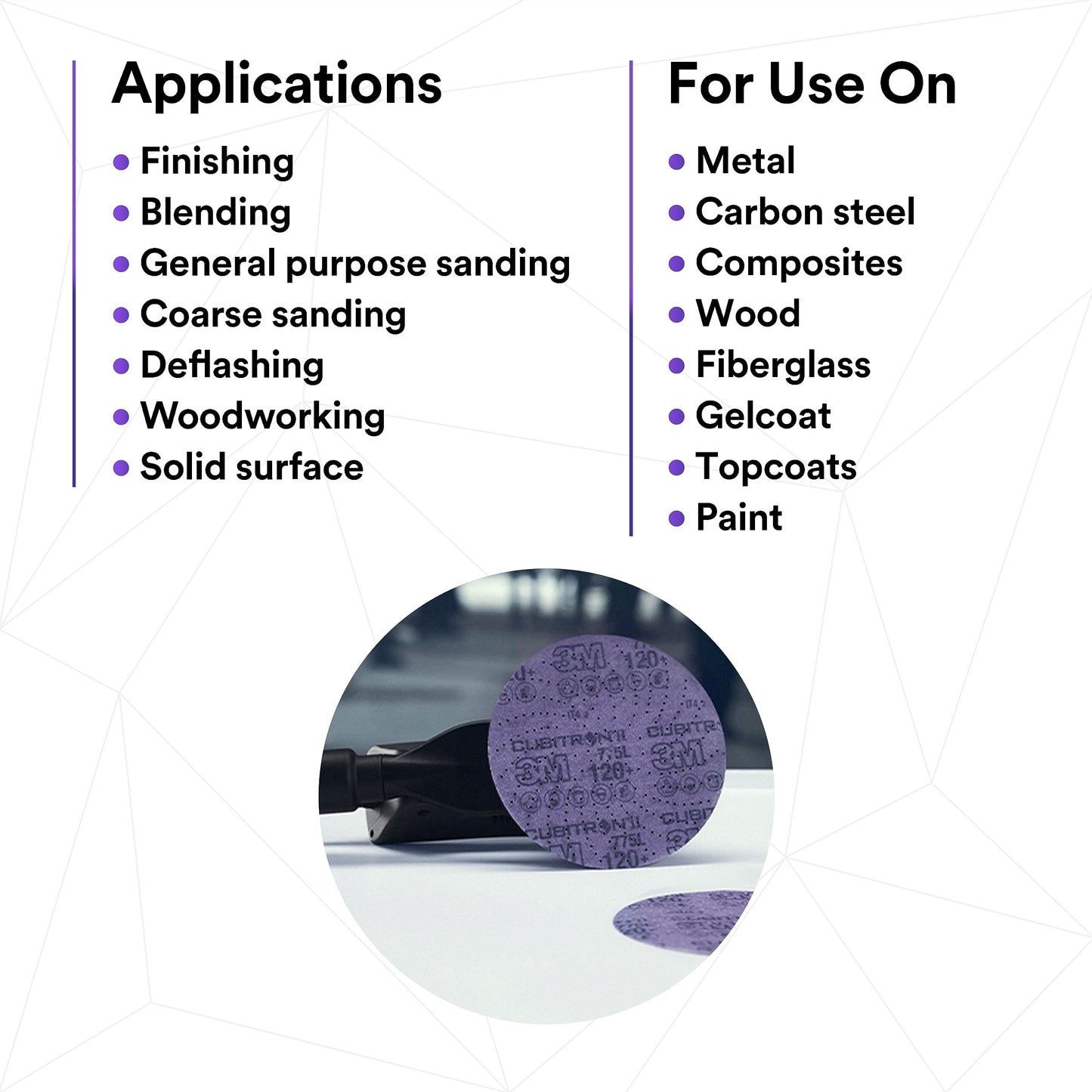 3M Xtract Cubitron II Hookit Clean Sanding Film Disc 775L, 120+, 5 in, Pack of 50 Hook and Loop Sanding Discs for Paint Preparation and Removal, General Sanding, Refining, Blending, and Featheredge