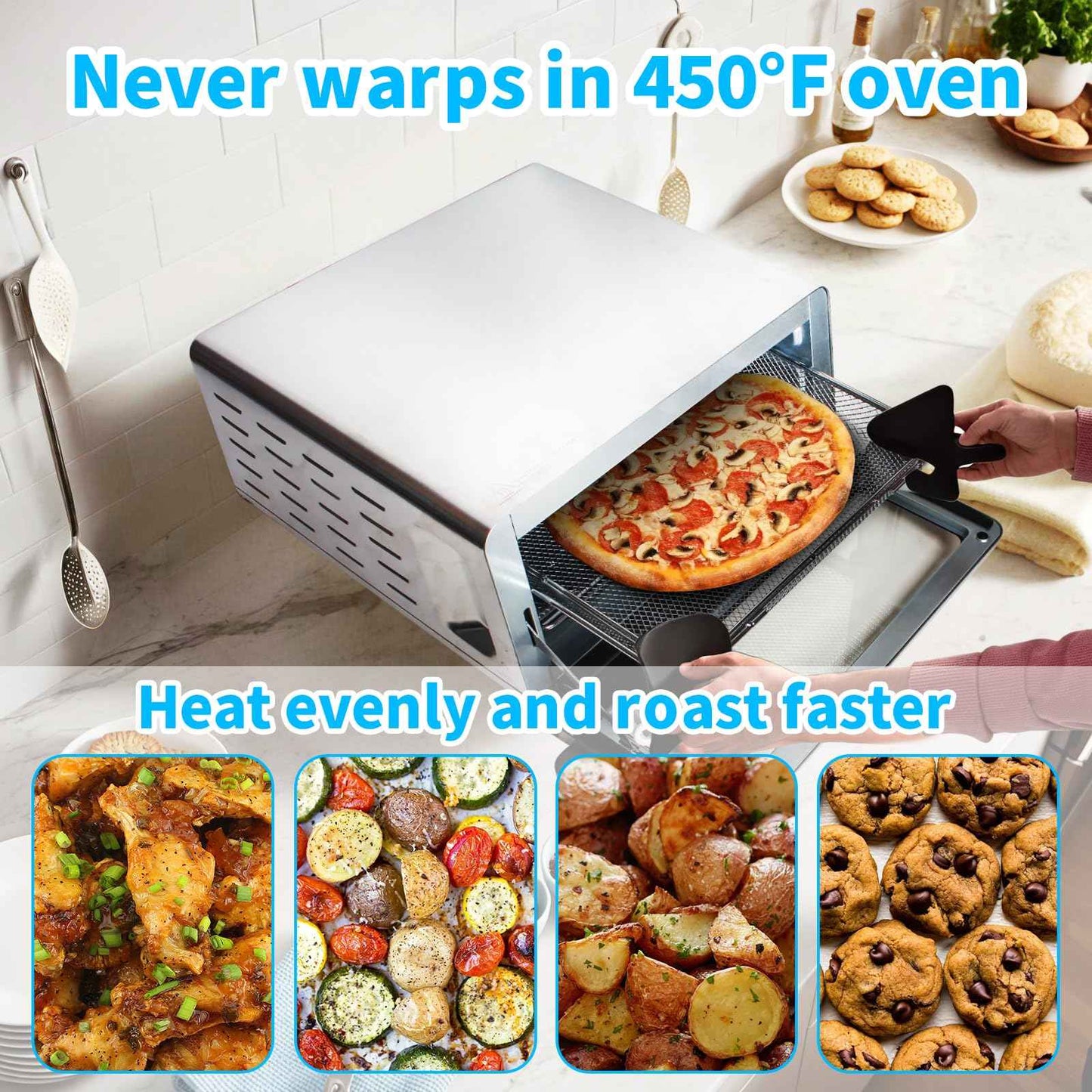 Air Fryer Oven Basket Replacement for Ninja SP151 8-in-1 Flip Air Fryer Oven, Mesh Basket，Air Fryer Accessories for Ninja Flip Foodi Air Fry Toaster