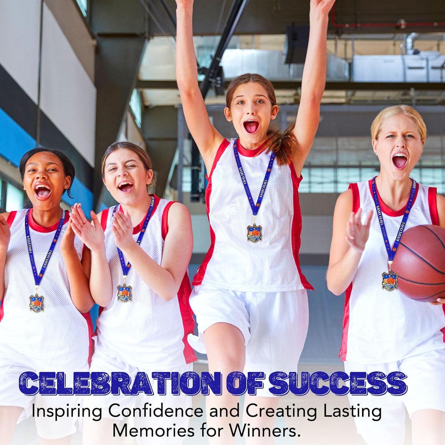 Regine Switzerland Award Medals - 2.56" Sport Winner Medals with Neck Ribbon | Bulk Set of 12/24/36 for Tournaments