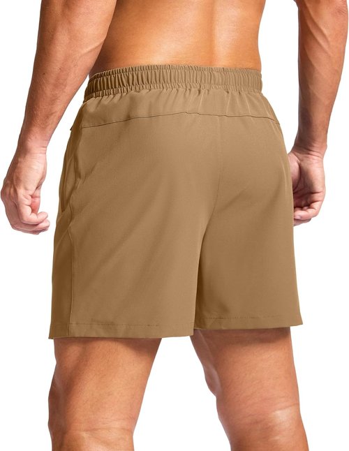 G Gradual Men's Athletic Running Shorts - Quick Dry Zipper Pockets | 7"/5"/9" Workout Gym Shorts for Basketball & Hiking