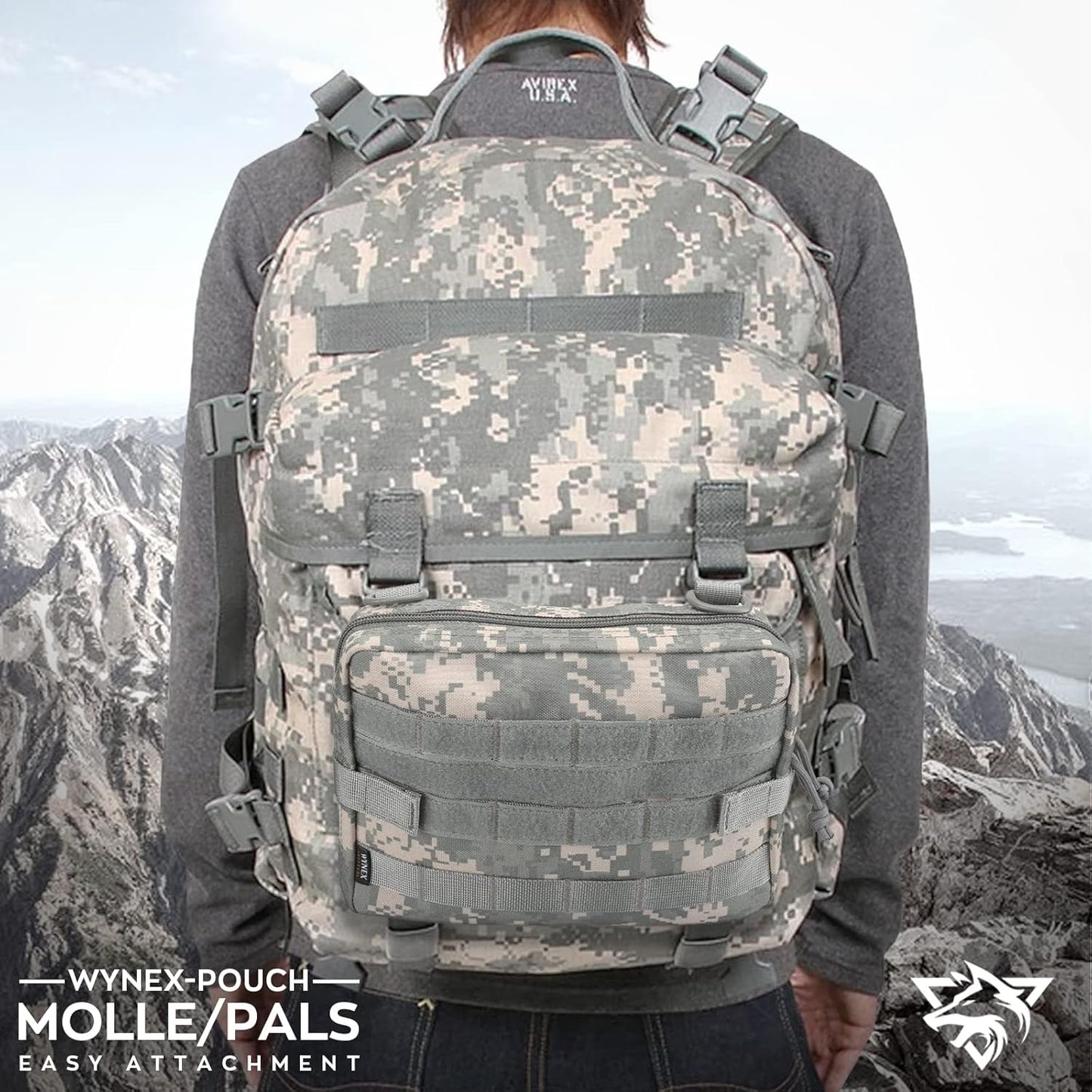 WYNEX Tactical Admin Molle Pouch - Durable 1000D Nylon Utility Bag for EDC & Medical Gear | Versatile Attachment Design