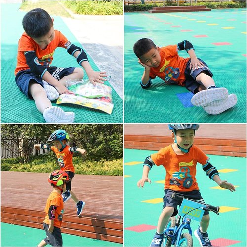 EULANT Elbow Brace for Kids Junior Youth, Toddler, Soft & Breathable Elbow Pad for Biking Volleyball Basketball Football Skating Dancing Crawl, Child Elbow Protector with Thicken Sponge Padding