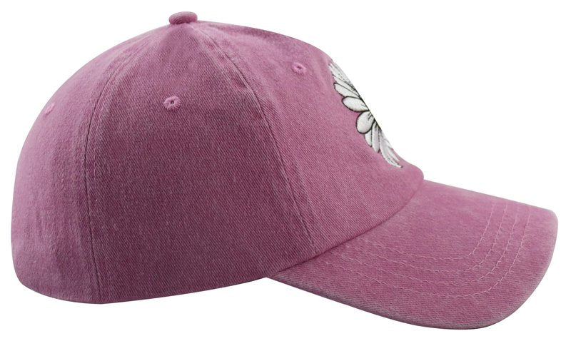 Pickleball Gifts for Women, Pickle Ball Baseball Cap, Cute Daisy Woman Pickleball Hat, Christmas Mother's Day Birthday Accessories for Mom Mama Aunt Pink
