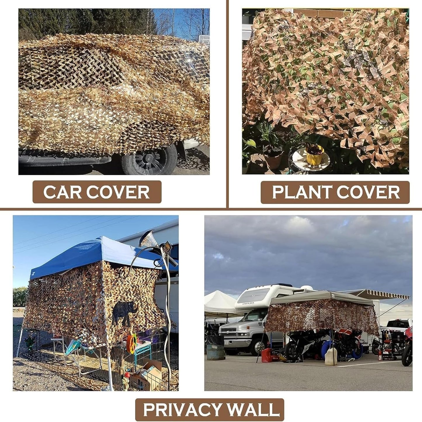 Skiennix Camo Netting - Versatile Camouflage Tarp for Hunting, Camping & Party Decor | 20x20, 10x20, 10x10 Sizes