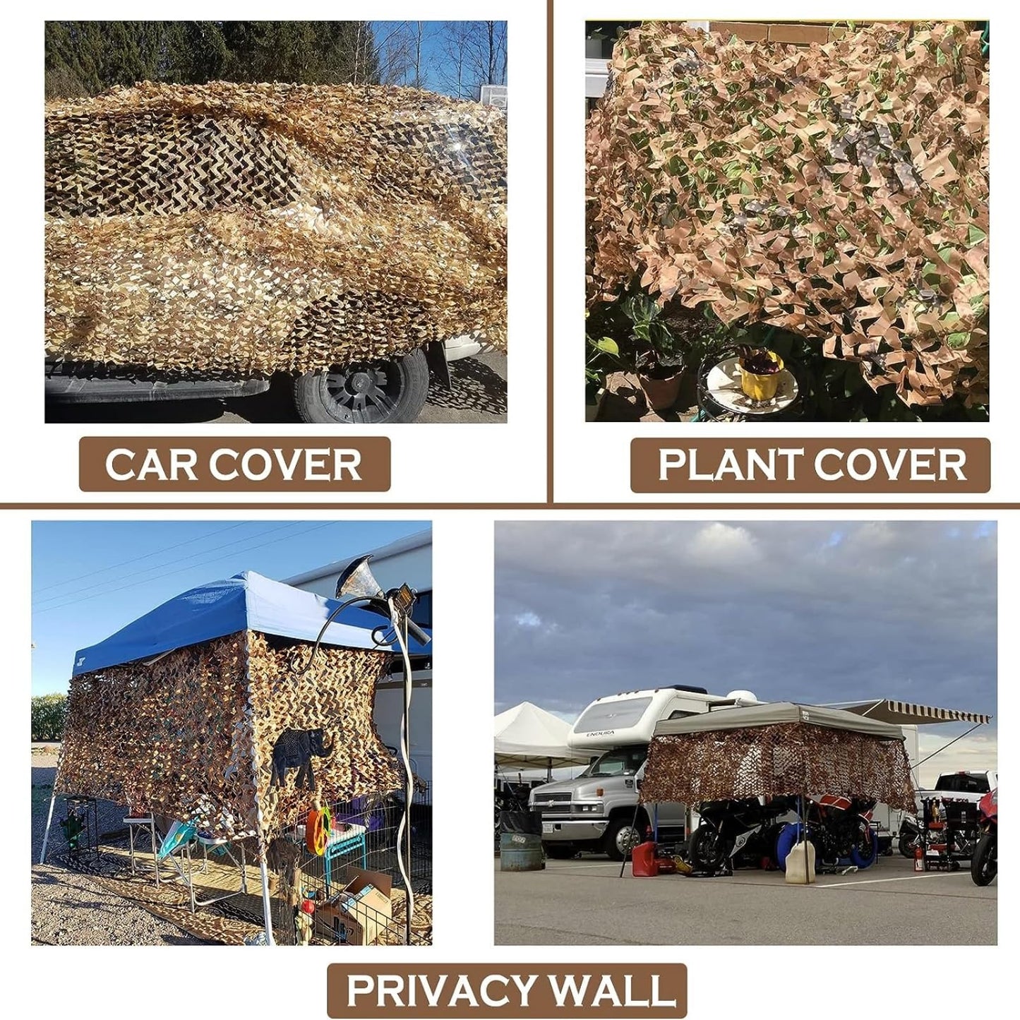Yeacool Desert Camouflage Netting Camo Tarp for Party Decor, Birthday Cover, Outdoor Hunting Camping Cover Off-Road Adventures(Digital Desert Camo, 6.5ftx4.9ft, 2m*1.5m)