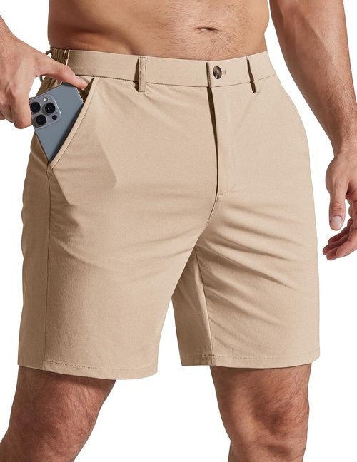 COOFANDY Men's Casual Golf Shorts - 7" Stretch, Quick Dry, Lightweight with 4 Pockets | Ideal for Hiking & Work