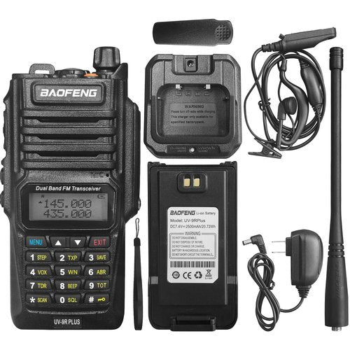 Radtel Baofeng Uv-9r Plus 8Watts Walkie Talkie Bf-uv9r Plus Ip67 Waterproof Uhf/VHF Dual Band Radio 8W (No FM Radio Feature)