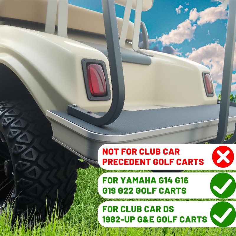 Orle Oko Golf Carts LED Rear Taillights Kit for Club Car DS 1982-Up Golf Cart with 3 Wire Club Car Taillights OEM1017035