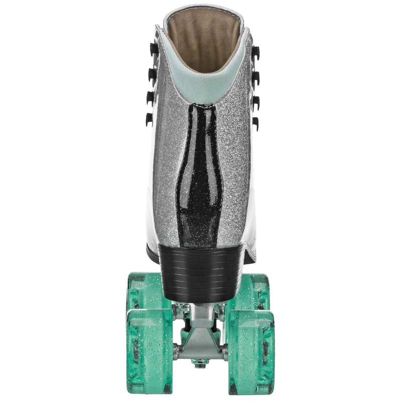 Rollr GRL Astra Glitter Roller Skates - Women's Silver/Black Size 09