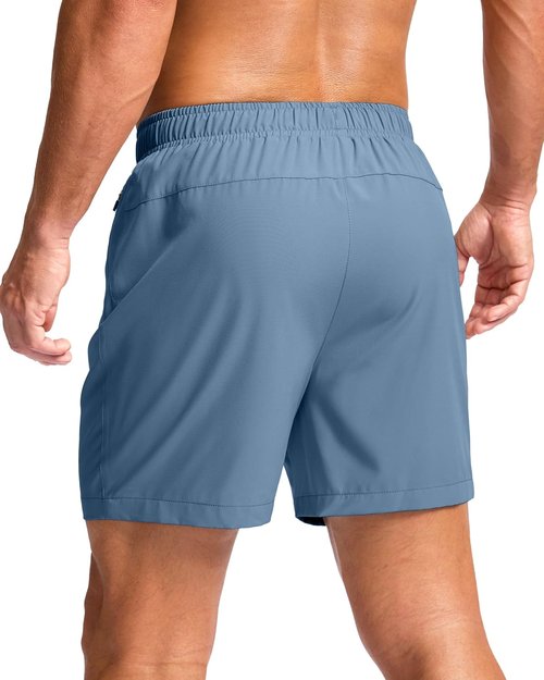 G Gradual Men's Athletic Running Shorts - Quick Dry Workout Gym Shorts with Zipper Pockets | 7"/5"/9" Sizes