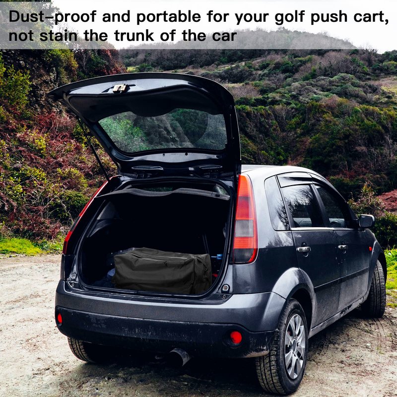 Xxerciz Golf Push Cart Bag for Caddytek, 3 Wheel Folding Carry Bag, Lightweight Carts Replacement Bag with Adjustable Straps Large Capacity