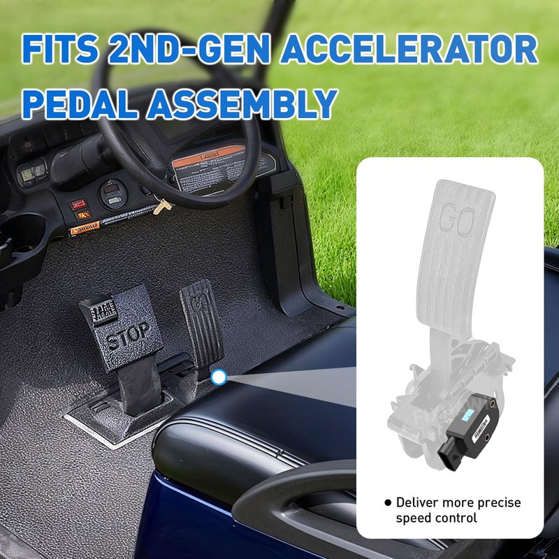 FIXHAWK N34-1173(G) Golf Cart Throttle Sensor Kit Fit for Club Car Precedent,Tempo, Onward 2010-Up Gas Golf Cart with 2nd Gen Accelerator Pedal Assembly