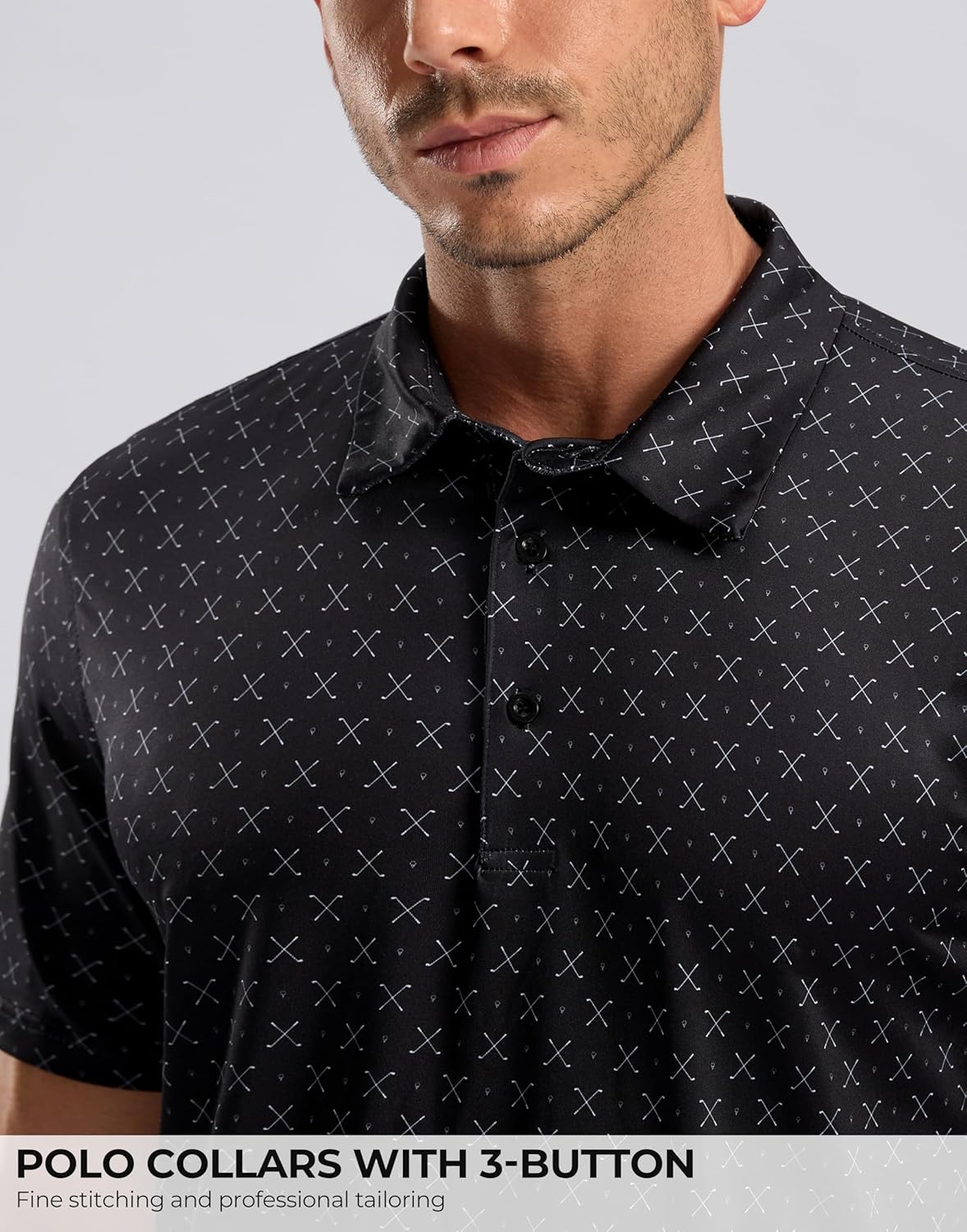 Skiennix Men's Golf Shirt - Short Sleeve Moisture-Wicking Polo | Casual Lightweight Design