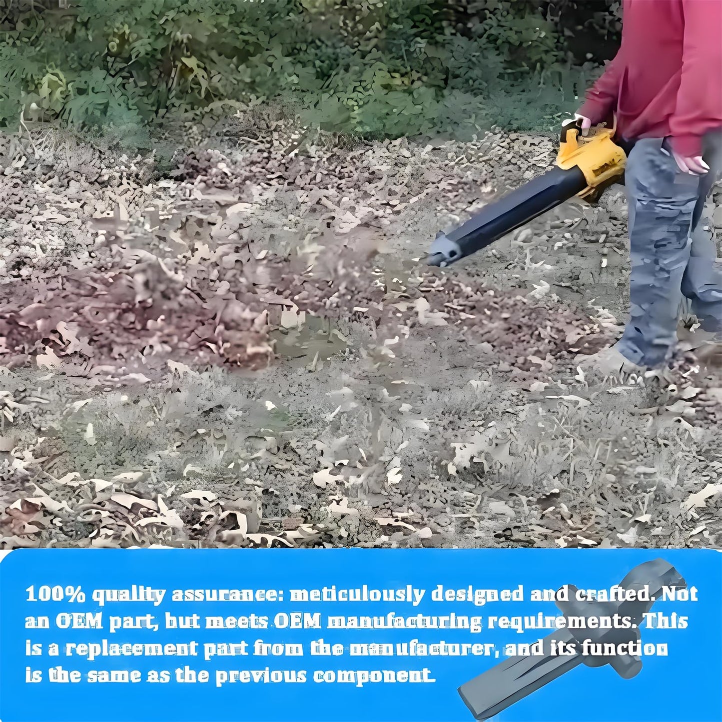 90605748 Leaf Blower Attachment Parts tube clips For dewalt part DCBL720 DCBL722 DCBL770 DCBL790 Series, Black, 2-Pack