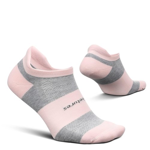 Feetures High Performance Ultra Light Ankle Sock - No Show Socks for Women & Men with Heel Tab - New Pink Blanket, S - (1 Pair)