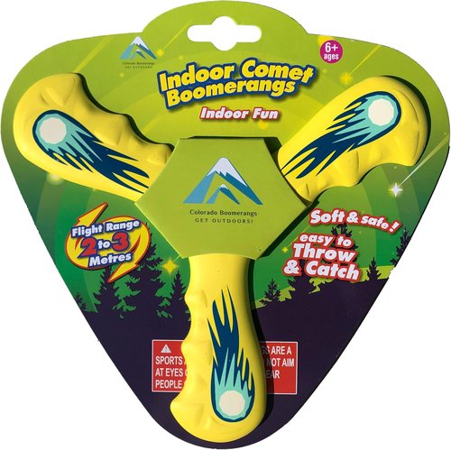 Comet & Meteor Boomerang 2 Pack - Indoor & Outdoor Play for Endless Fun