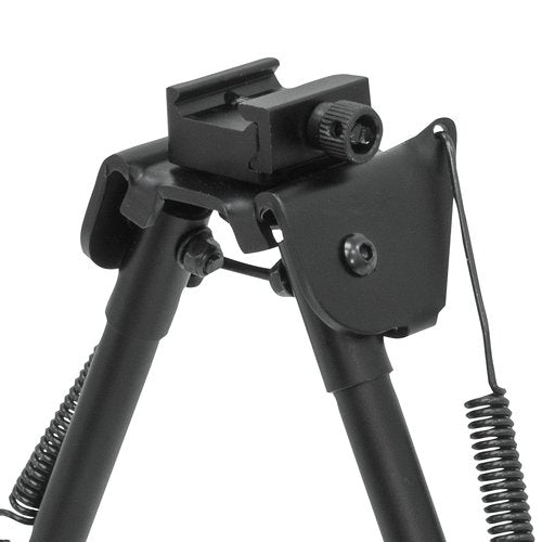 UTG Tactical OP Bipod, Rubber Feet, Center Height 8.3"-12.7", Black