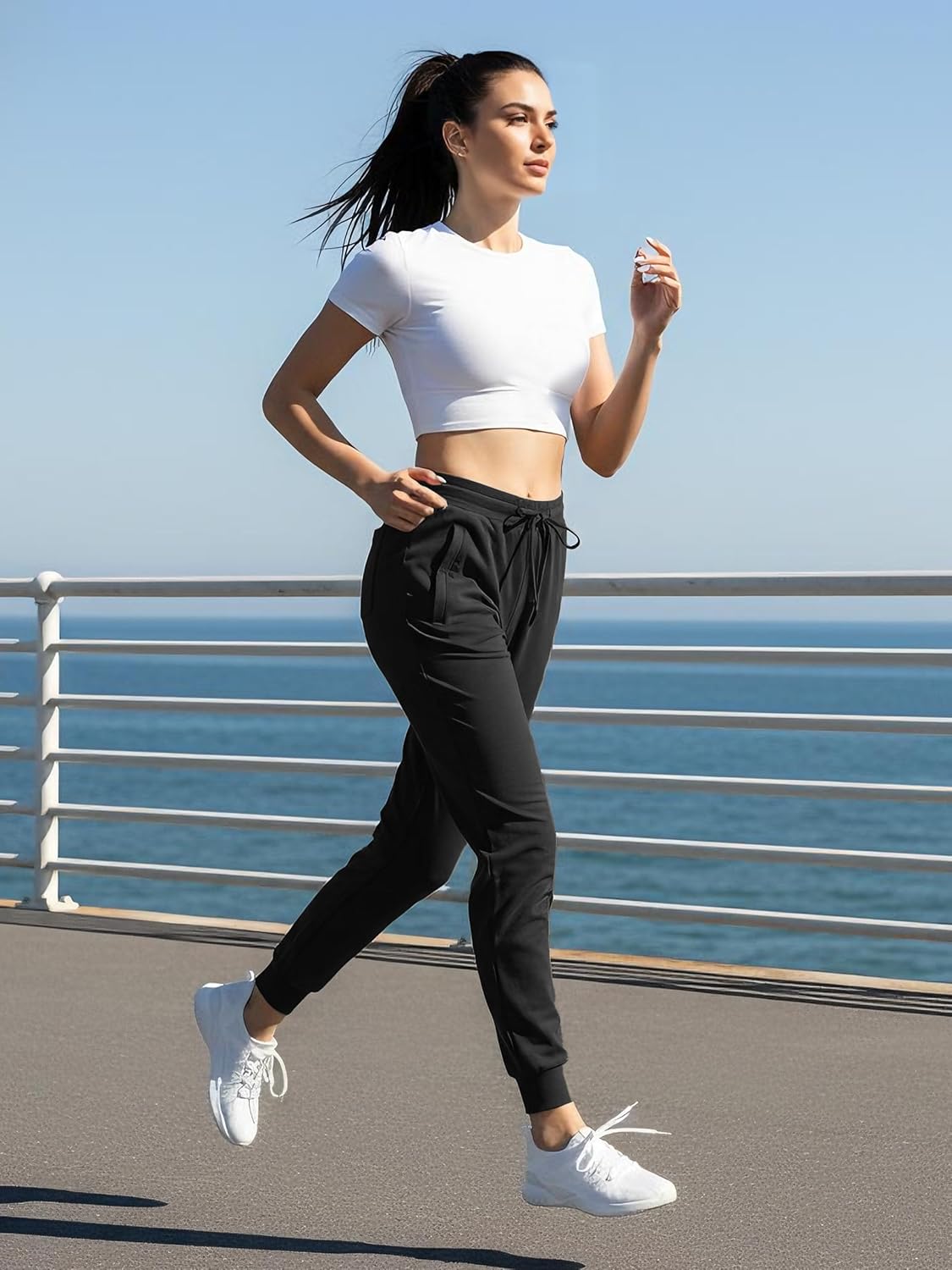 SEVEGO Lightweight Cotton Joggers - Tall Women's Athletic Pants for Yoga & Running | Multiple Inseam Options