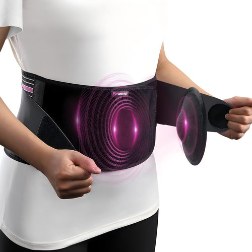 Fitomo Front-Wearing Umbilical Hernia Belt, Unisex, 3D Dome-Shaped Hernia Support Pad, Adjustable with Removable Pads & Extra Straps for Abdominal Pressure, Lumbar Support, Skin-Friendly & Discreet, L/XL