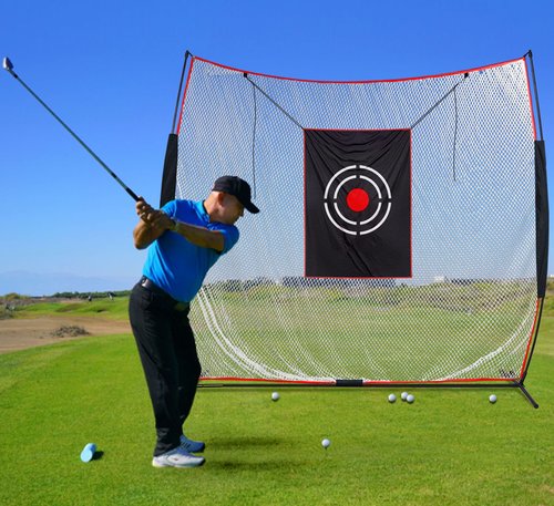 KAIDIDA Golf Practice Net Backyard 7x7FT: Durable Swing Training Target – Indoor Outdoor Garage Home Use – Portable for Adults & Men Golfer Beginners