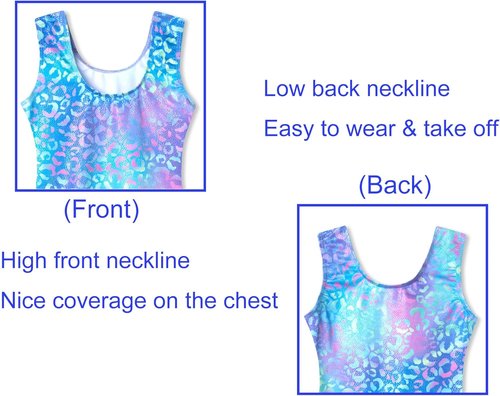 Domusgo Gymnastics Leotards - Sparkly One-Piece Tumbling Outfits for Girls | Stylish & Comfortable