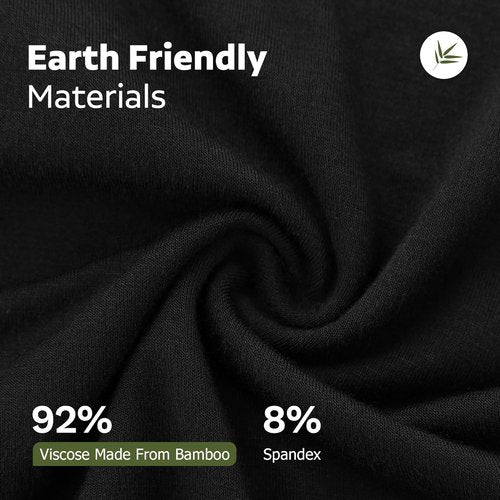 BAMBOO COOL Men's Ultra Breathable Boxer Briefs - No Riding Up Design | Comfortable Flexible Waistband