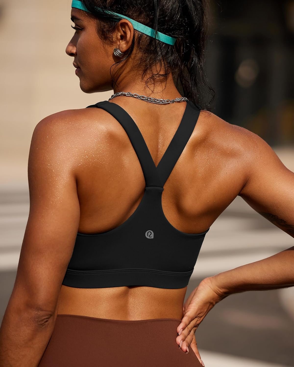 RUNNING GIRL High Support Sports Bra - Molded Cup Racerback Design for Women | Perfect for Workouts