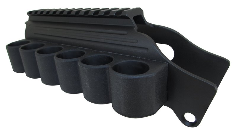 TacStar Industries 1081035 Shotgun Rail Mount,Remington 870,1100 and 11-87, W/Sidesaddle, 6, Black