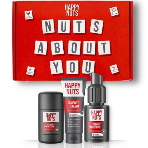 HAPPY NUTS - Anti-Chafing Deodorant Essentials Bundle Kit | Perfect Gift Set for Men