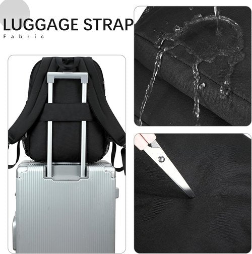 Abshoo 32L Backpack - Stylish School & Travel Bookbag for College | Casual Black Daypack