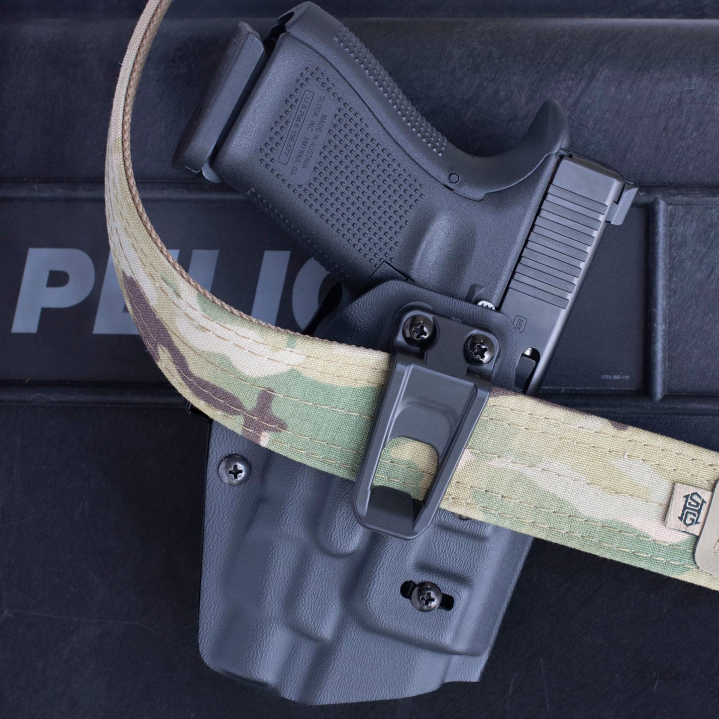 Crucial Concealment® - Ambidextrous Universal Light Holster for TLR-1/TLR-1 HL | Concealment Holster with Light | Adjustable Retention | IWB Holster Clip