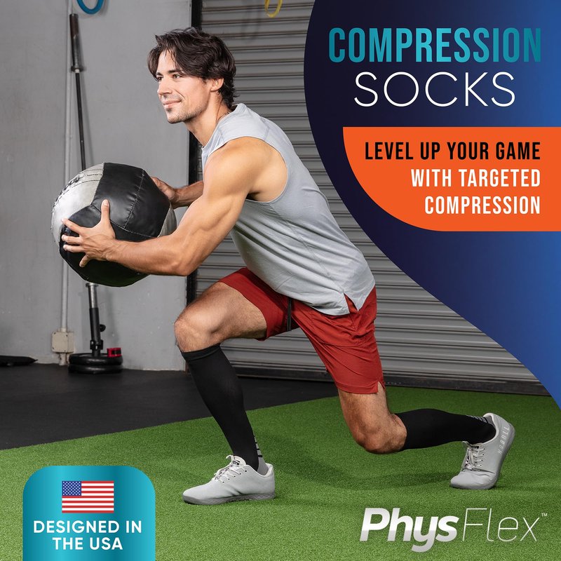 Compression Socks for Women and Men (3 Pairs) Support for Travel, Nurses, Pregnancy, Shin Splints, Sports and Everyday Wear