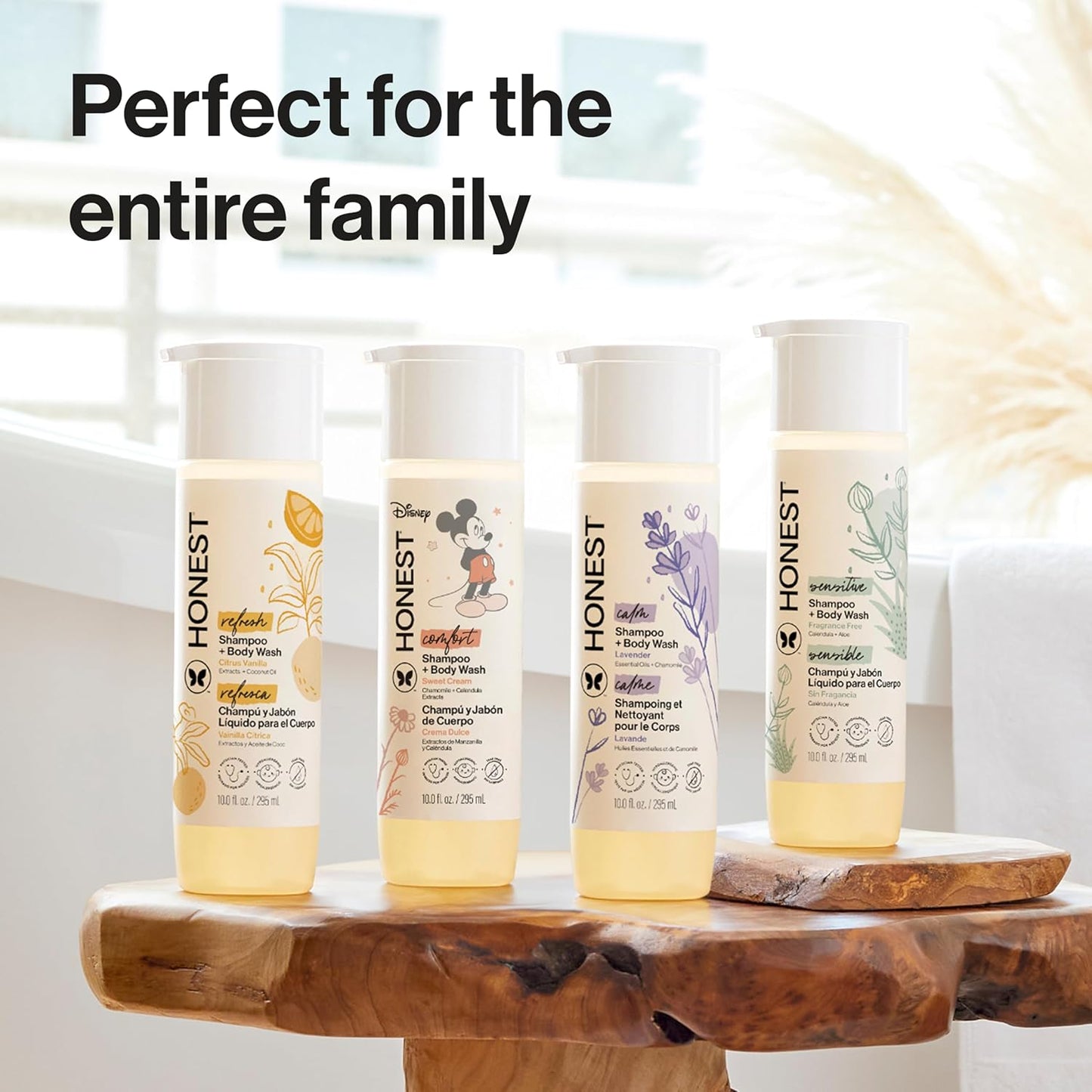 The Honest Company 2-in-1 Cleansing Shampoo & Body Wash - Gentle, Tear-Free, Hypoallergenic, Citrus Vanilla, 10 fl oz