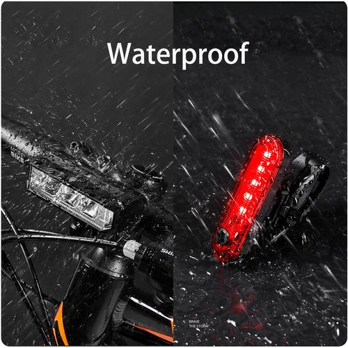 Bike Light Set for Night Riding,Bright Rechargeable Bicycle Headlight Set High Beam Low Beam,USB LED Bicycle Light,Waterproof Bike Headlight and Taillight for Adult Kid Mountain